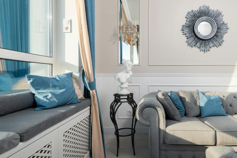 Home 13 Contemporary room interior with decorative cushions on sofa 1780419645